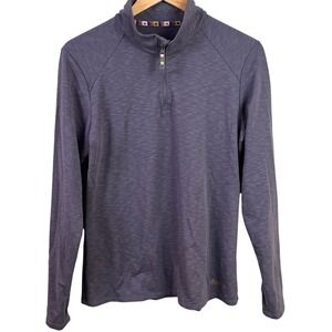 Sherpa Adventure Gear 1/4‎ Zip Gray Athletic Pull Over Base Layer UPF 50+ Large